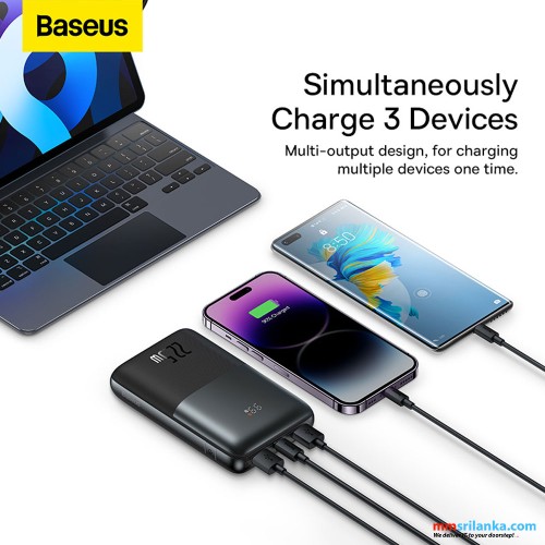 Baseus Bipow Pro 20000mAh 22.5W Digital Display Fast Charge Power Bank Black